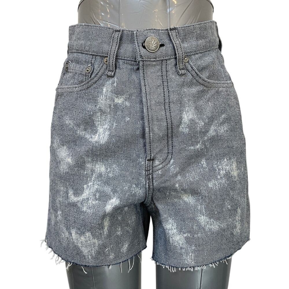 NWT Rag & Bone Maya High Rise 4" Tie Dye Shorts Women's Size 24 Gray